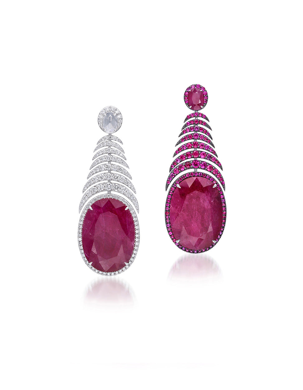 Ruby Spine Earrings