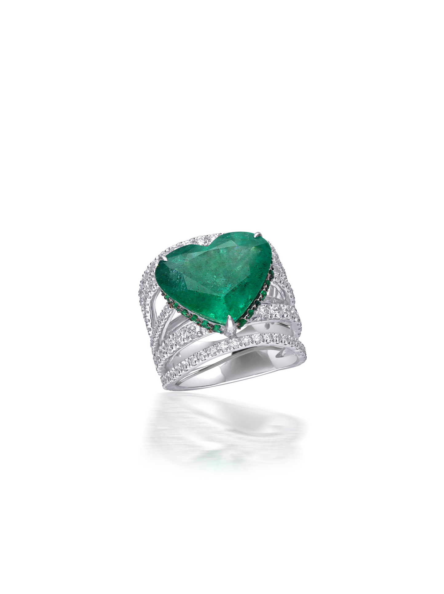 Emerald Heart Ring