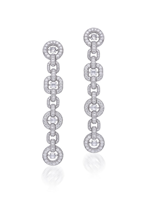 Diamond Link Earrings