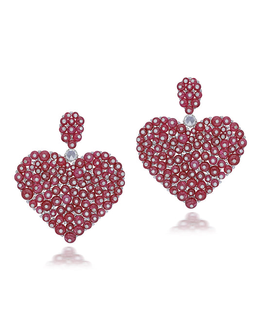 Heart Drop Earrings