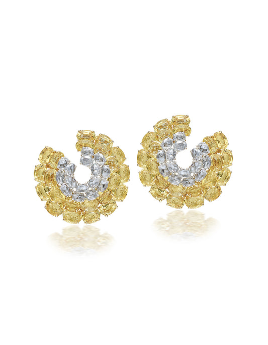 Sapphire Hoop Earrings