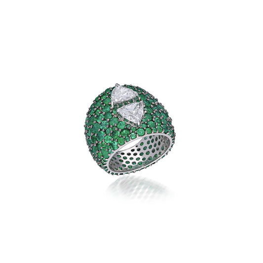 Wraparound Emerald Ring
