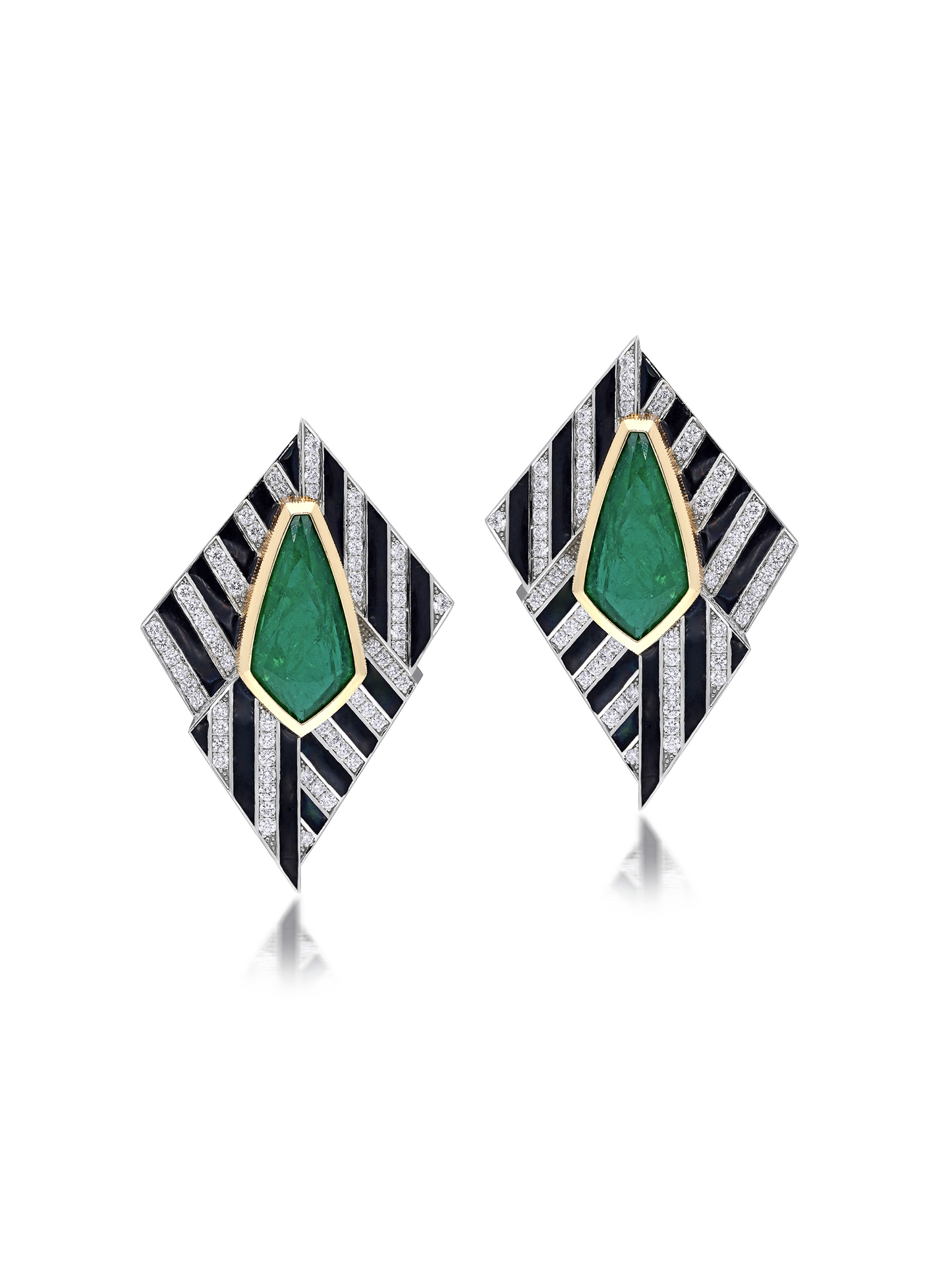 Emerald Symphony Earrings
