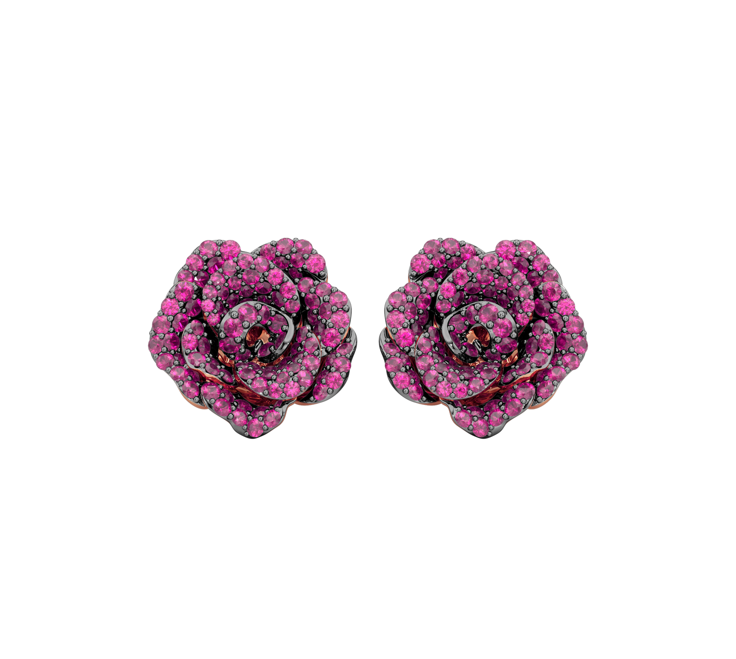 La Vie en Rose Ruby Earrings