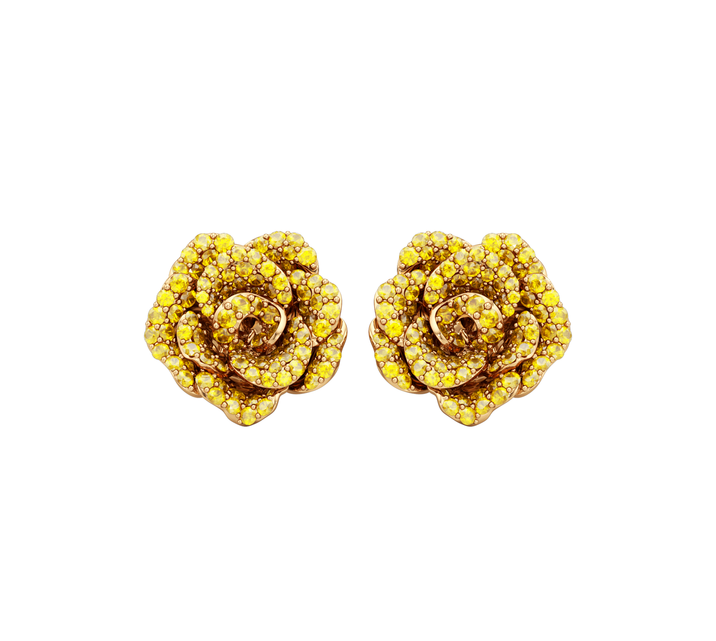 La Vie en Rose Yellow Sapphire Earrings