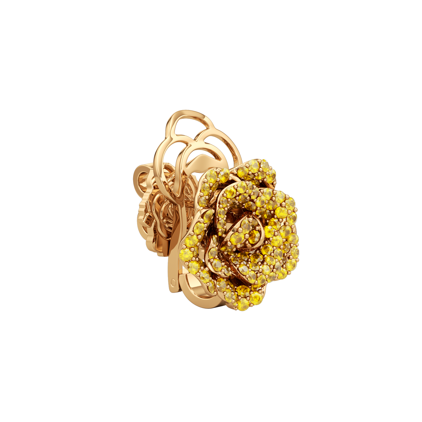 La Vie en Rose Yellow Sapphire Earrings