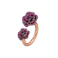 La Vie en Rose Ruby Ring, Double Motif