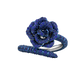 La Vie En Rose Blue Sapphire Ring, Single Motif