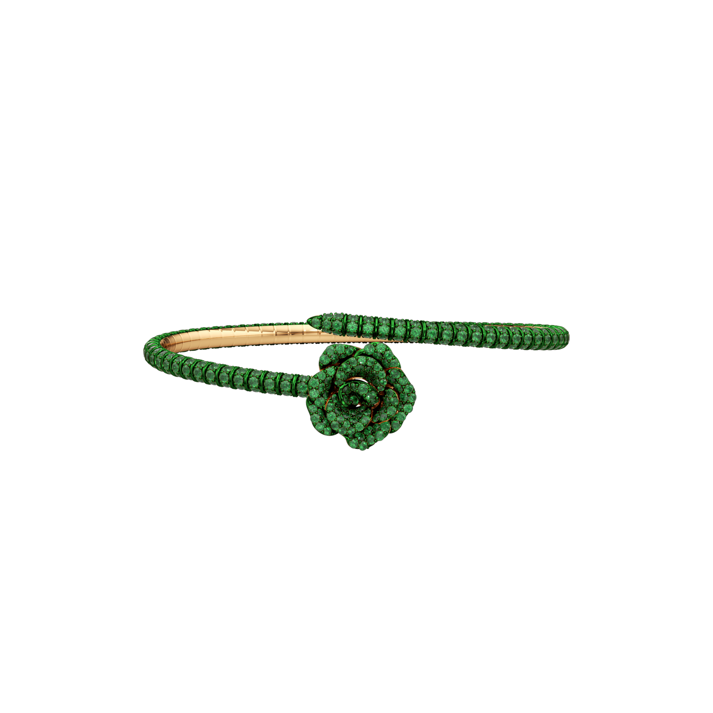 La Vie En Rose Tsavorite Bracelet, Single Motif