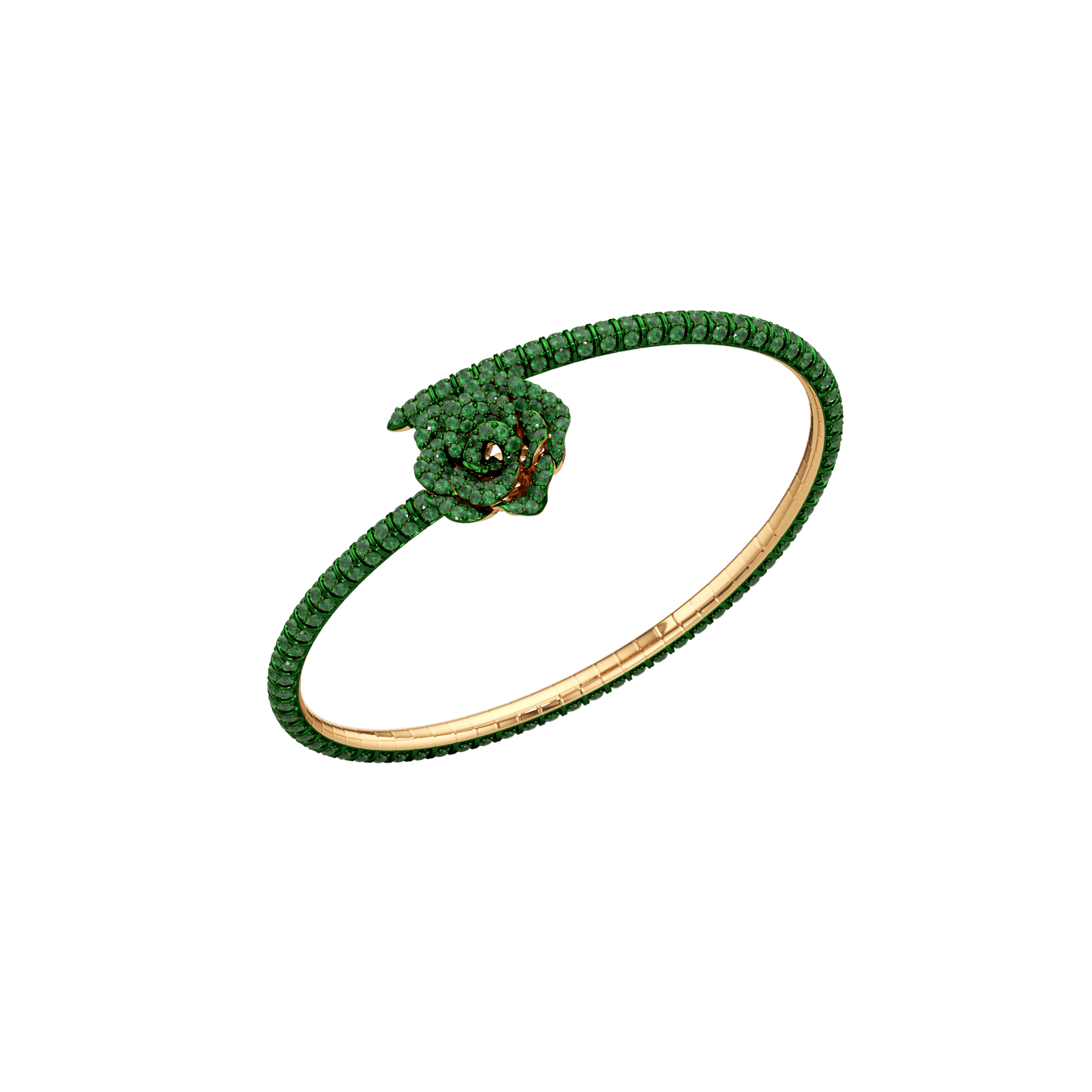La Vie En Rose Tsavorite Bracelet, Single Motif