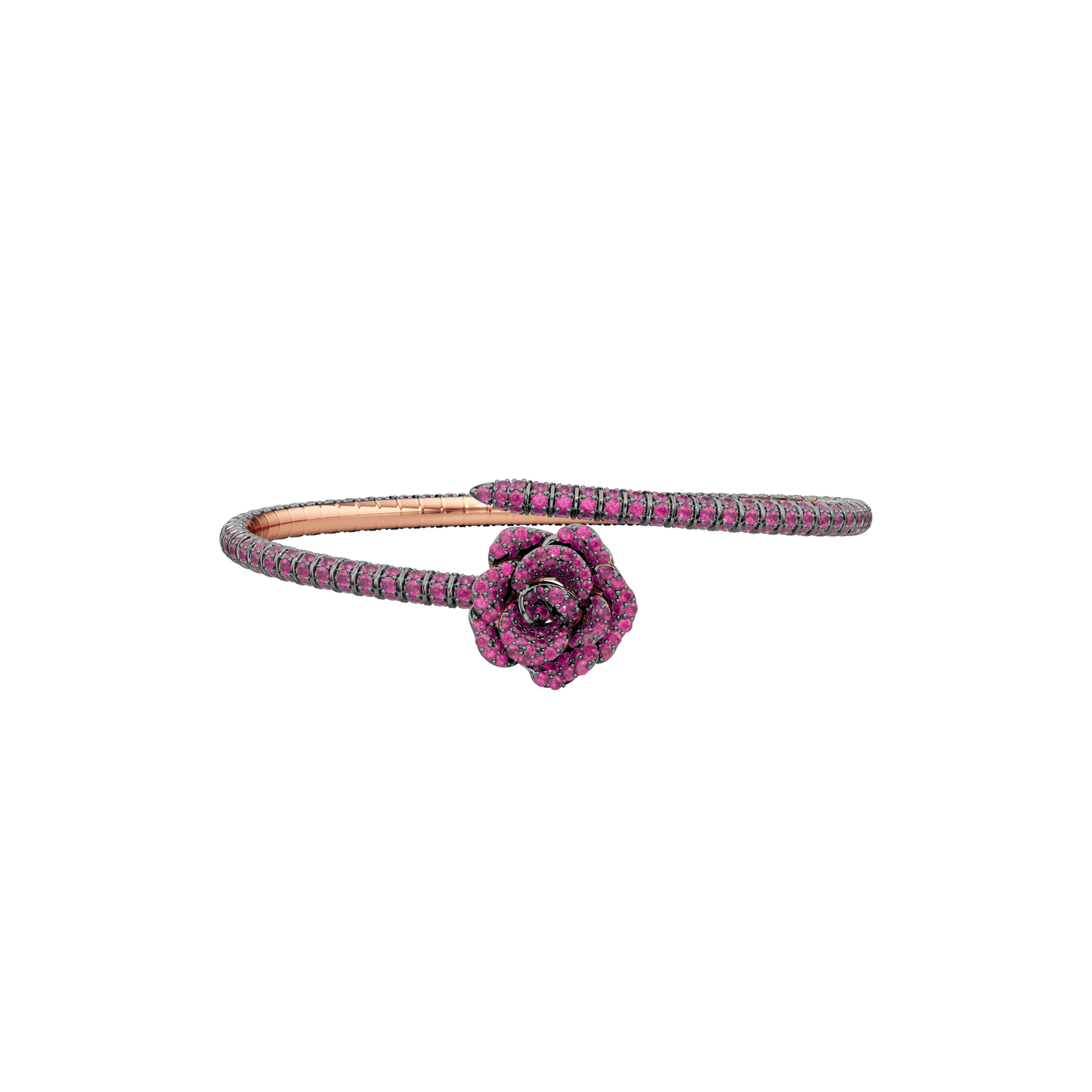 La Vie En Rose Ruby Bracelet, Single Motif