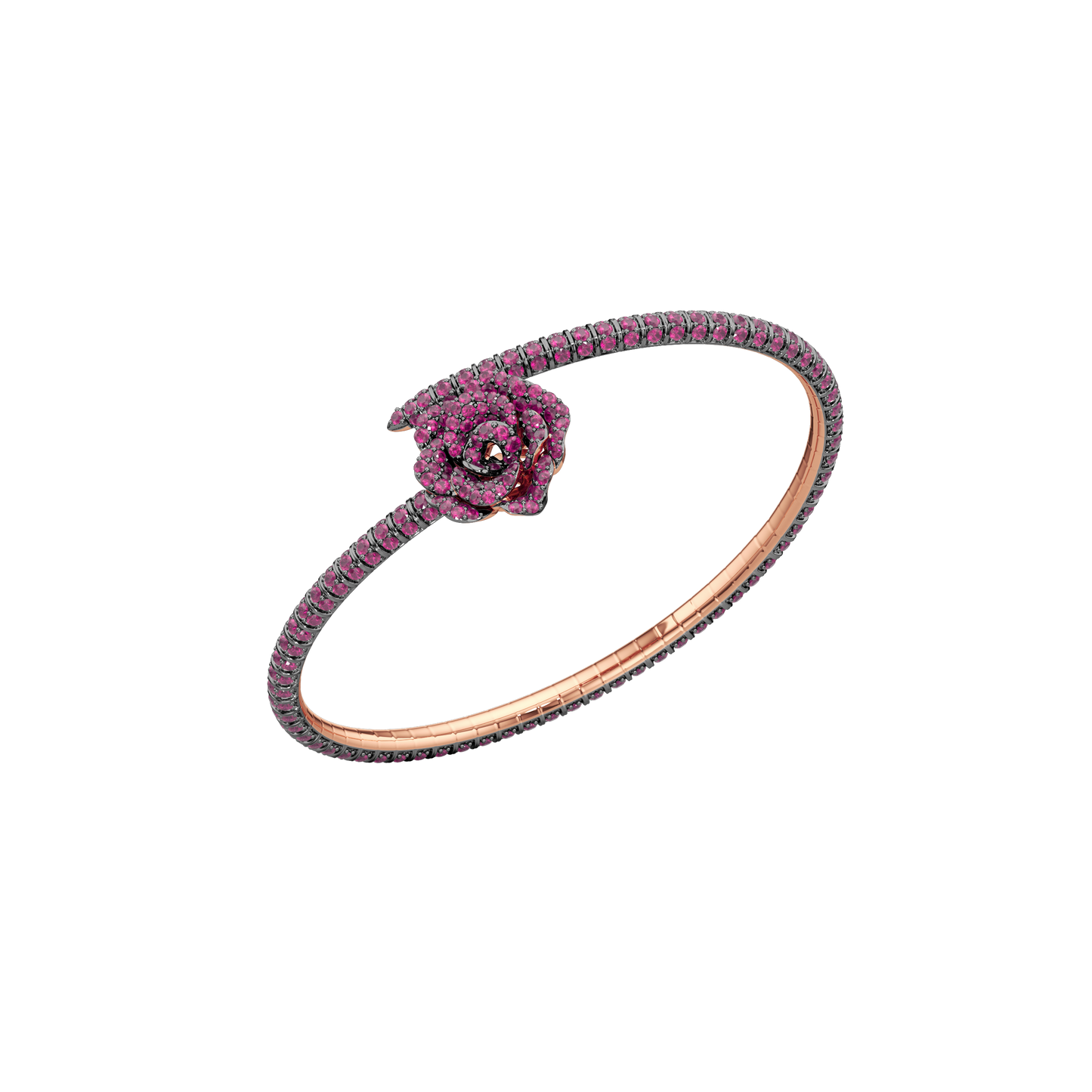 La Vie En Rose Ruby Bracelet, Single Motif