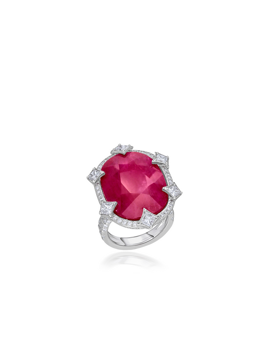 Ruby Compass Ring