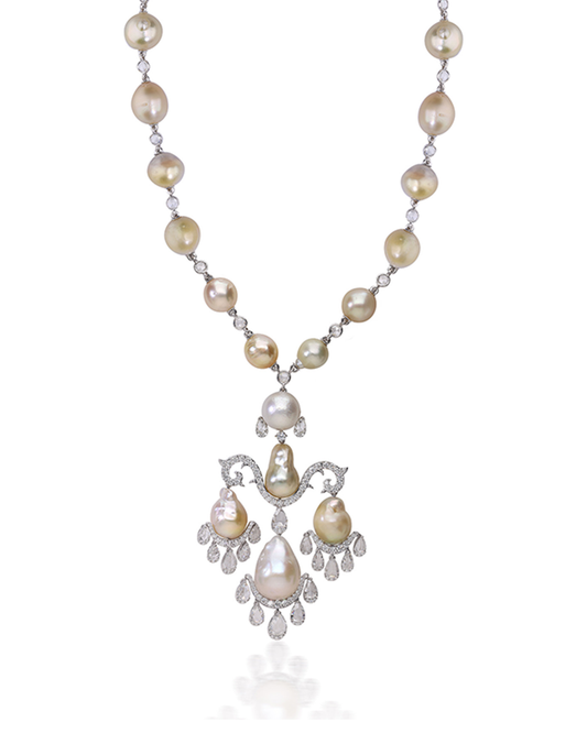 Baroque Drop Necklace