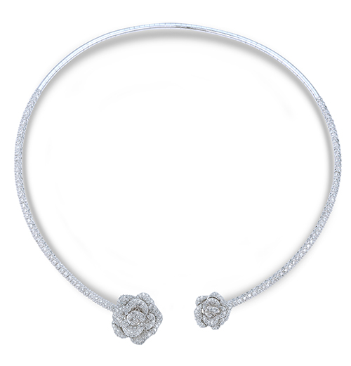 Mini Rose diamond necklace